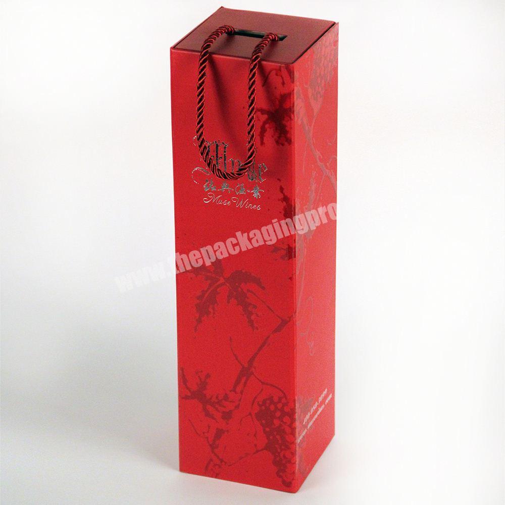 custom printed  wine box gift round tube wine gift box wine glass cardboard gift box