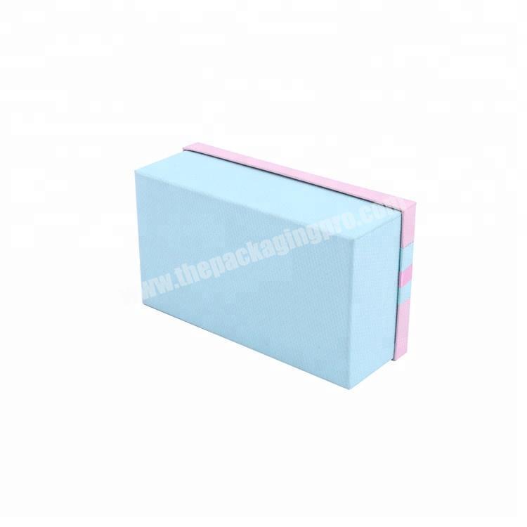Best Selling Eco Friendly Plain Tie Light Pink Bowknot Gift Rectangle Packaging Coated Paper Boxes