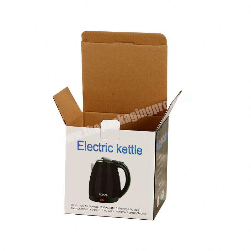 E flute corrugated paper packaging box for water kettle electronics products