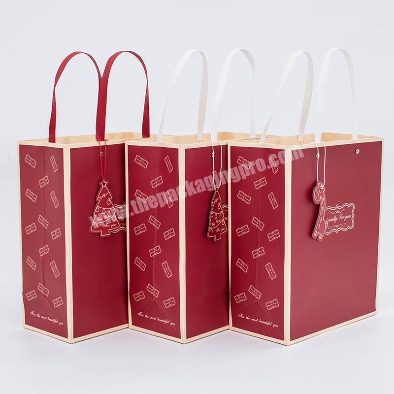 China Supplier Christmas Gift Packing Bag Bolsa De Regalo De Navidad Bolsas De Papel Tote Bag  Saco De papel