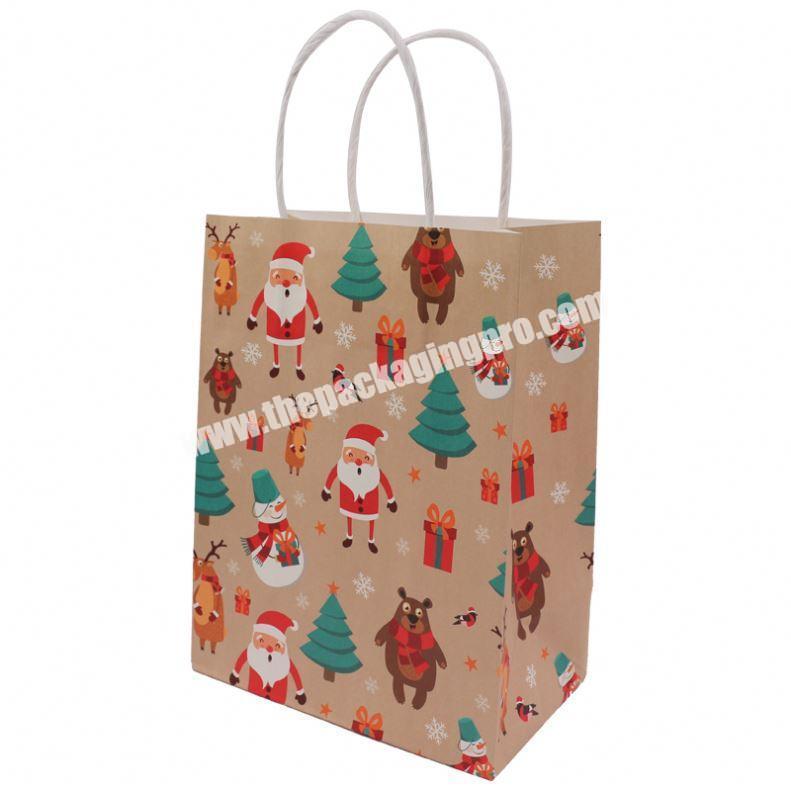 Paper Material and Recyclable,Recyclable Packing Feature christmas gift bag