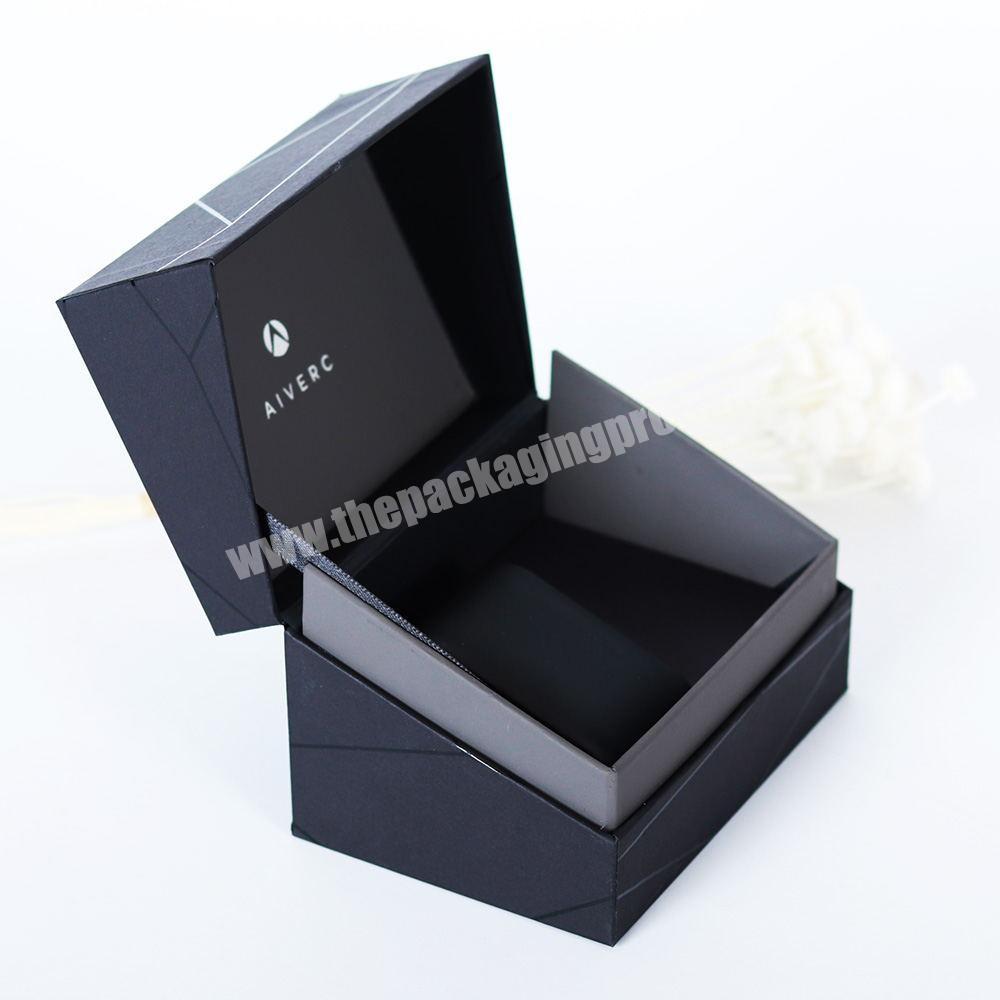 2 Pieces Luxury Unique Design Custom Logo Square Cardboard Fancy Recycled Gift Packaging Box