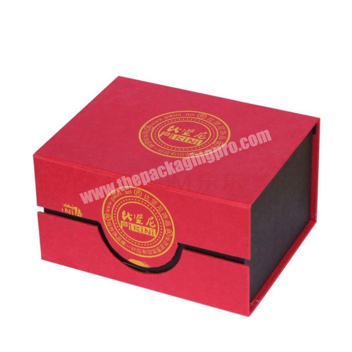 Handmade Luxury Gold Foil Stamped Wedding gifts Packaging Box