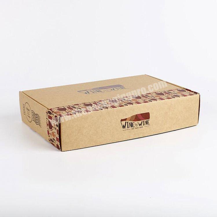 Recycle brown color kraft large strong box Customised Mailing Carton Boxes