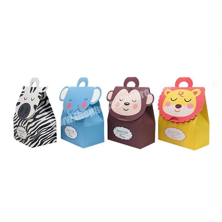 High quality custom cartoon animal small gift box candy can be used many times