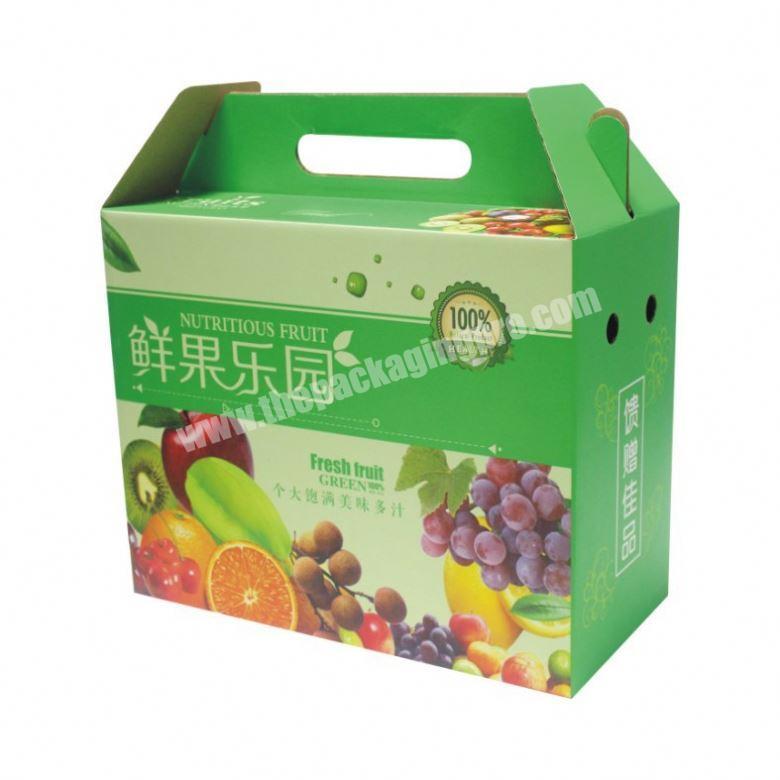 Specialized fresh fruit carton box apples / cardboard box for fruit and vegetable