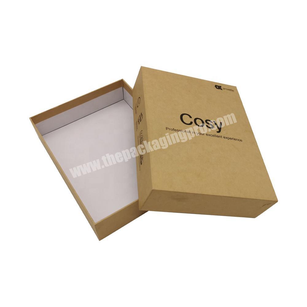 Custom Brown Kraft Paper Gift Boxes Wholesale With Lids for Sock Clothing