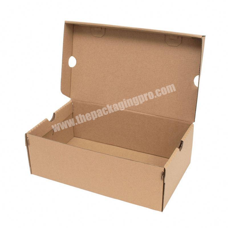 Custom Corrugated Kraft Paper Box And Packaging Box For Shoes