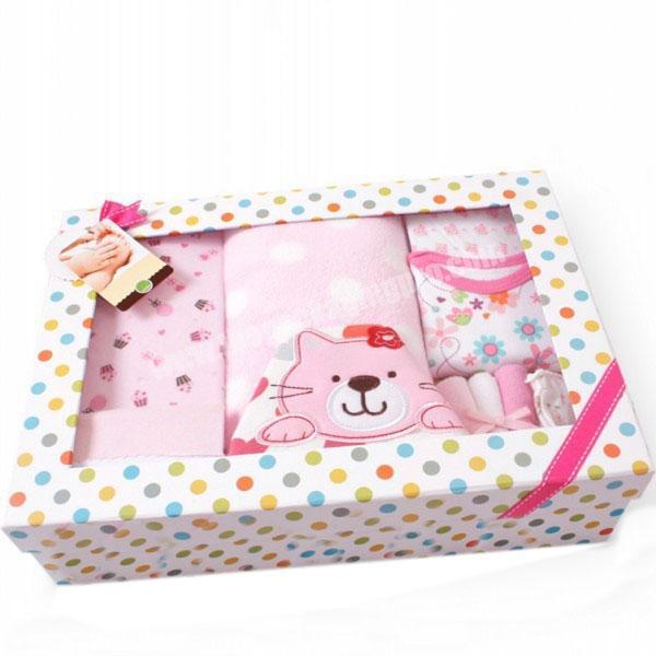 Customized hot sale recycled material baby items packaging newborn gift set