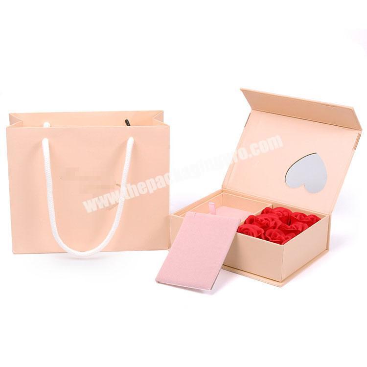 Customised Bag And Wholesale Custom Luxury Paperboard Gift Box With Ribbon Lid