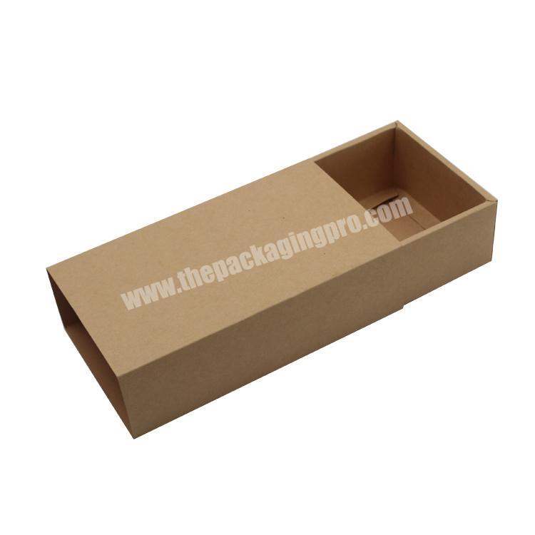 DECENT Custom Logo Cardboard Black White Kraft Paper Foldable Sliding Drawer Gift Boxes Wholesale for Postcard Doggy Belt Boxes