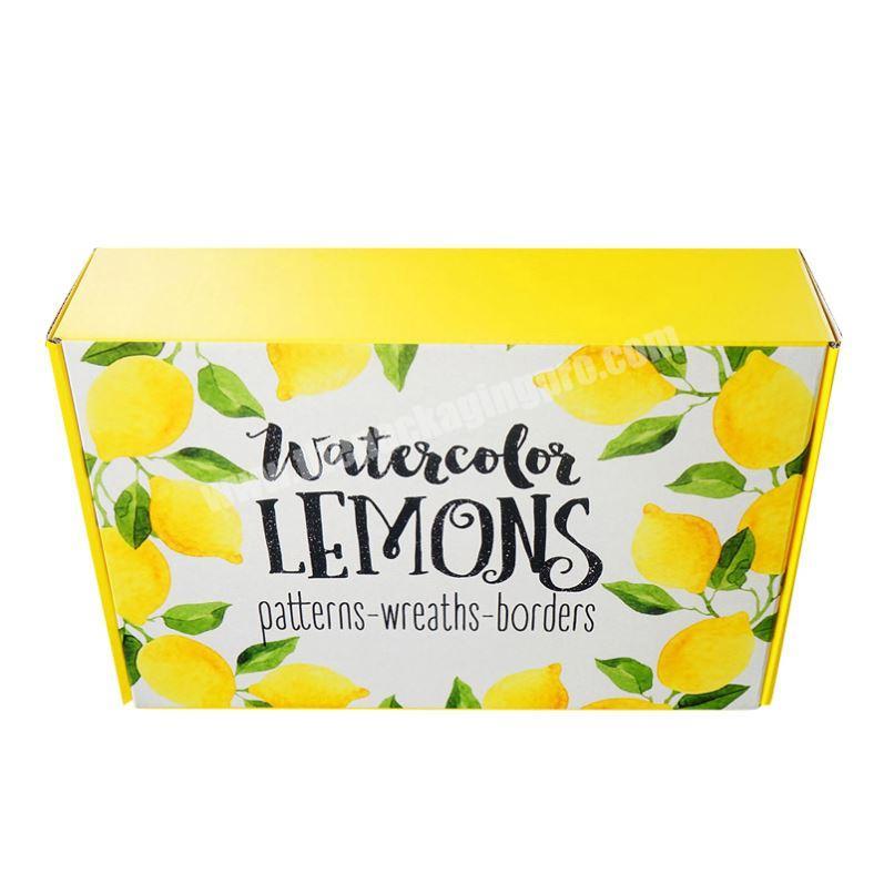 Customized Lemon Fruit Corrugated Packaging Carton Box Exported To Worldwide