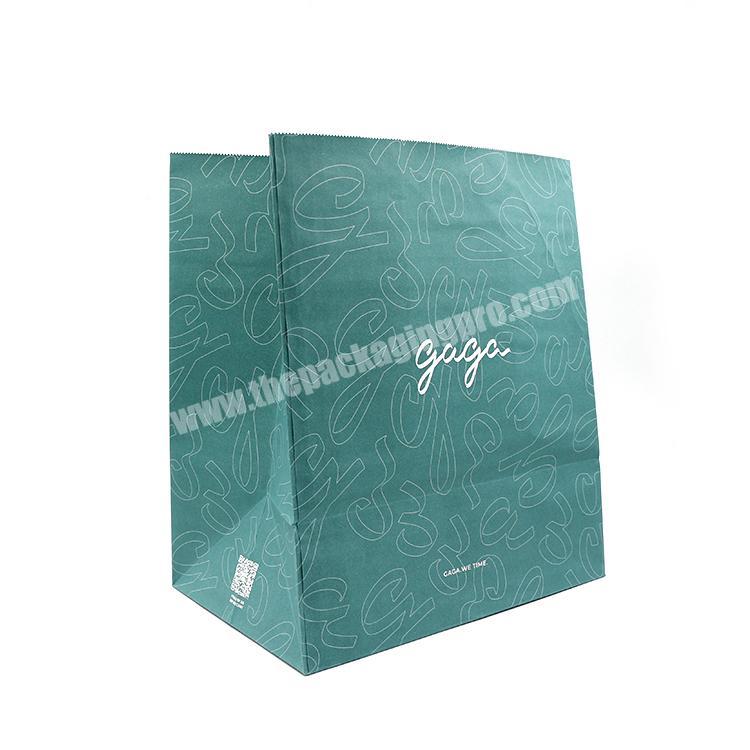 oem custom product white kraft paper bags for packing publisher company