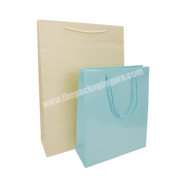 2019 Professional supplier custom made solid color shopping kraft paper bag