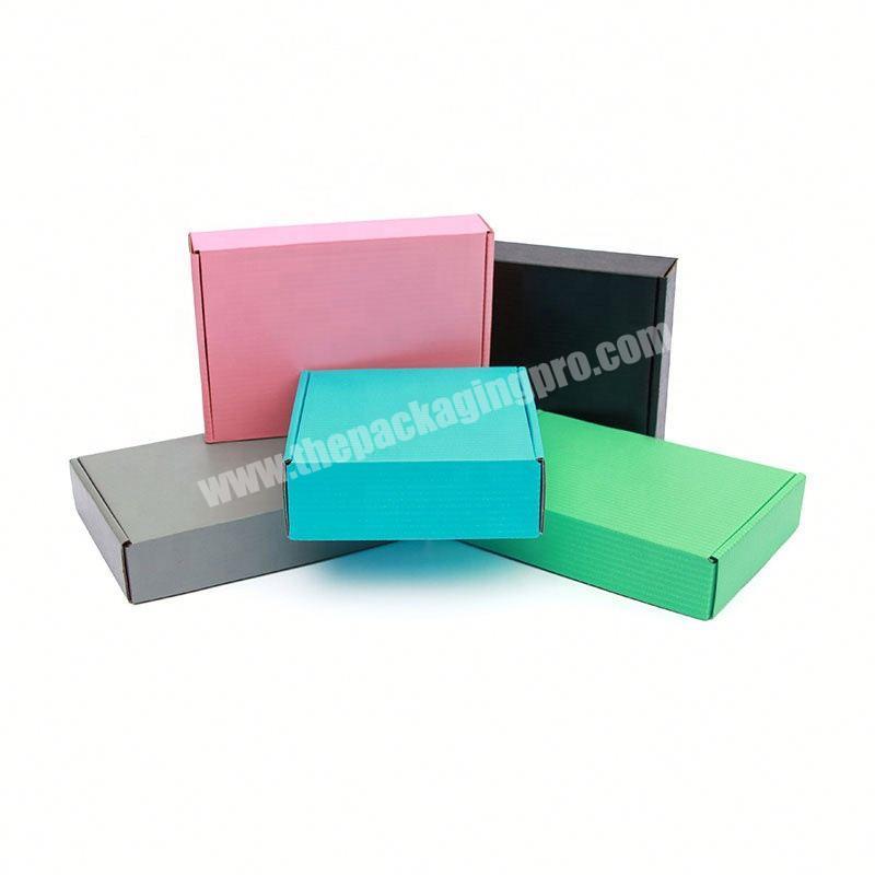High quality foldable easy corrugated paper packaging box for shipping