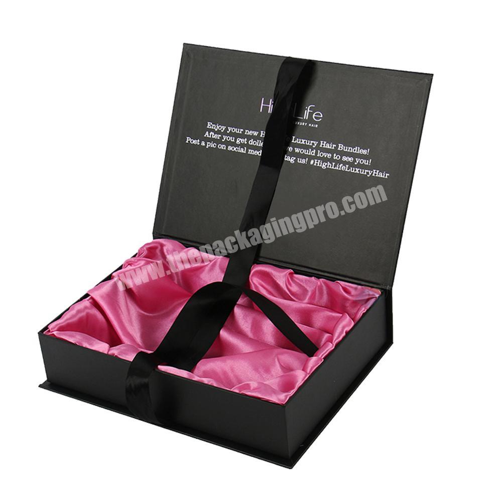 Custom Logo Design Paper Cardboard Luxury Bundle Gift Wig Boxes,Hair Extension Packaging Box,Hair Packaging Box