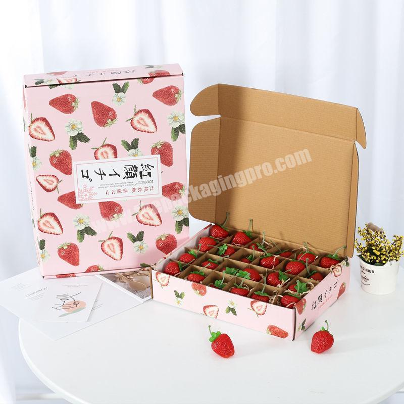 Warehouse/Custom Recycled Kraft Paper 3ply Corrugated Paper For Strawberry/Cherry/Apple/Fruits
