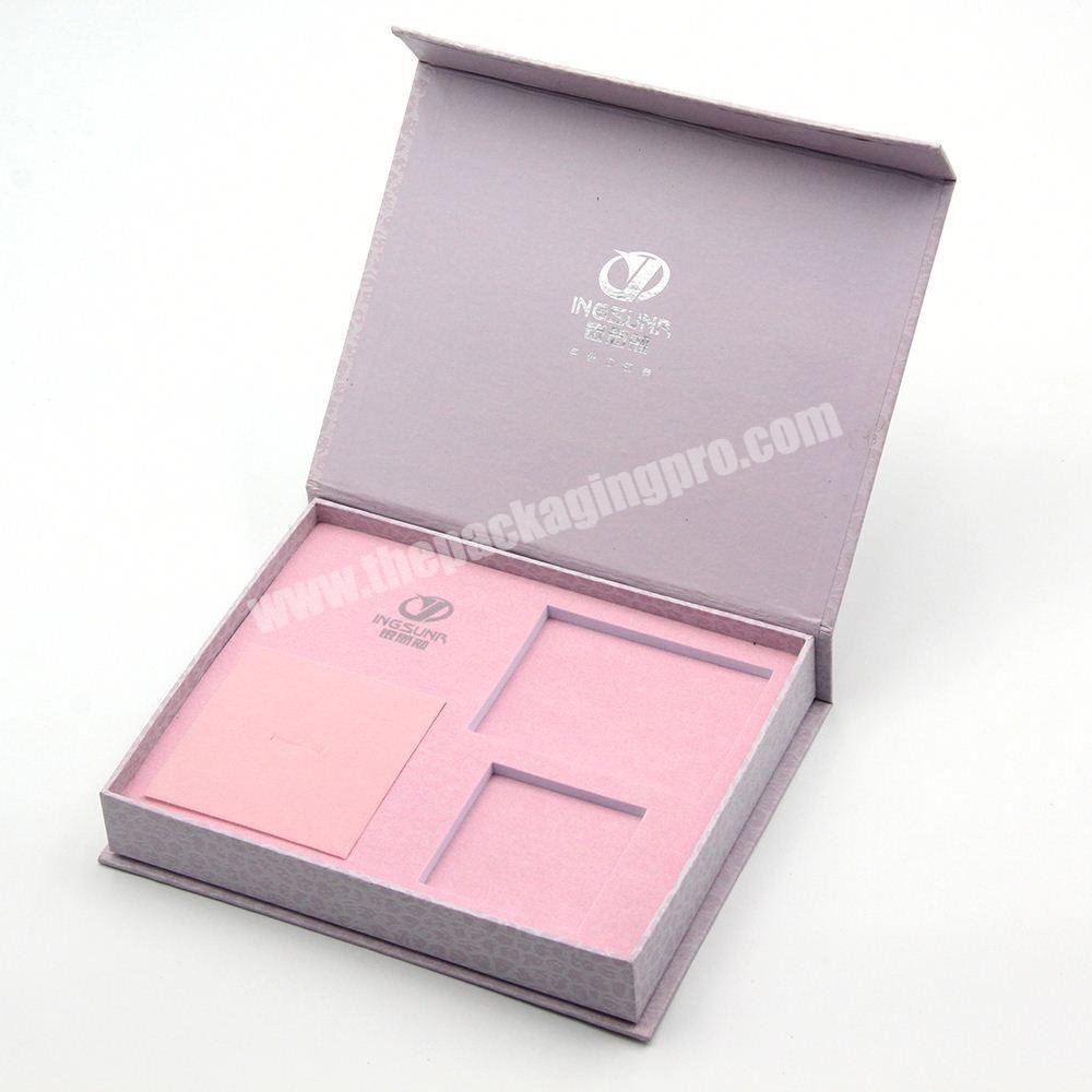 wholesale hot sale custom jewelry box inserts clamshell jewelry box mirror  jewelry box