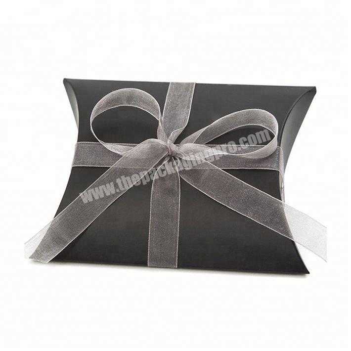 Custom Virgin Hair Bow Extensions Wigs Paper Pillow Packaging Box