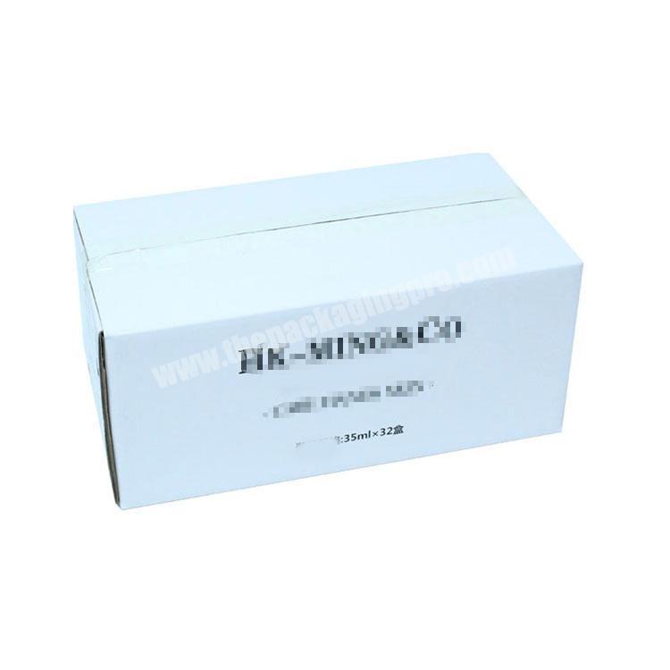 Wholesale white high quality Rectangular Packaging Custom Logo Corrugated Box