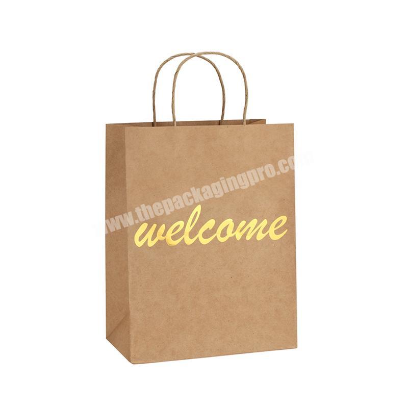 oem custom logo printing pantone color black kraft paper bag with twisted handle for clothing shopping