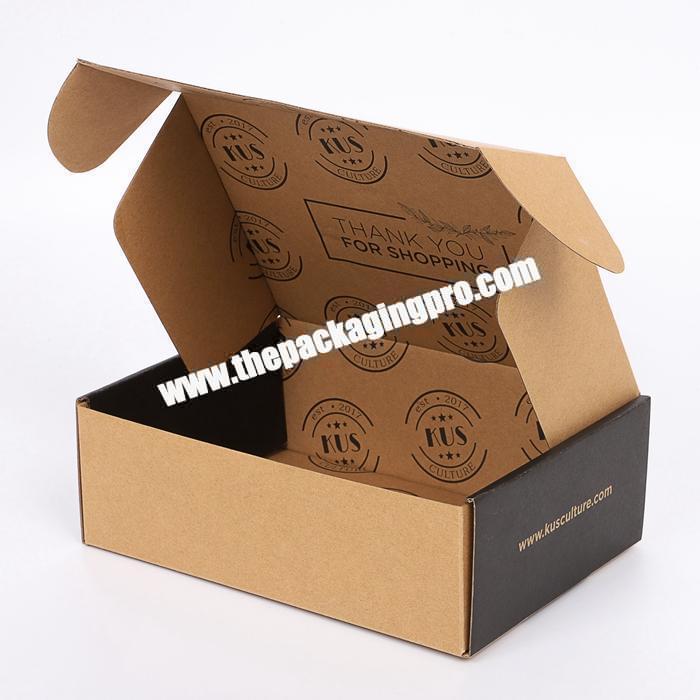 Custom Cosmetic  Brown Corrugated Shipping Box Skin Care packaging box  Corrugated Cardboard For Women