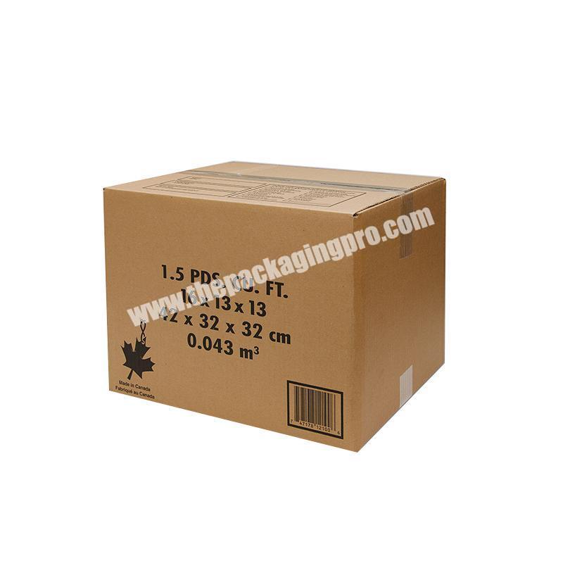 Custom Brown Storage Shipping Carton 5 Layer Corrugated Cardboard Box