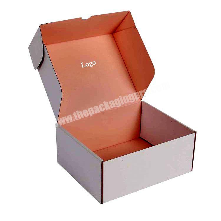 Customized Pink Cosmetic Mailer Skincare Postage Box