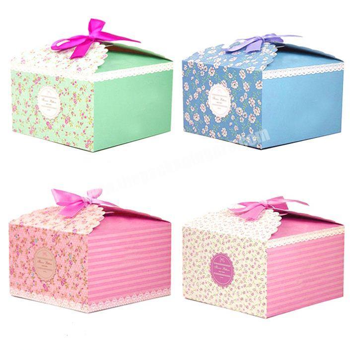 Customized foldable sweet wedding candy box wedding favors box