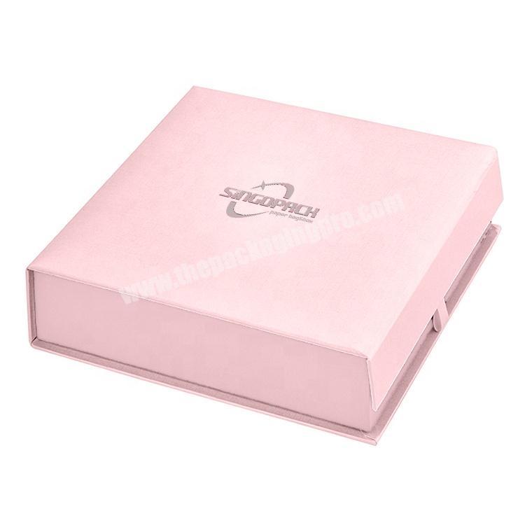 Latest Products in 2020 Custom Velvet Personalized Gift Box Jewelry Logo Pink Cardboard Necklace Boxes