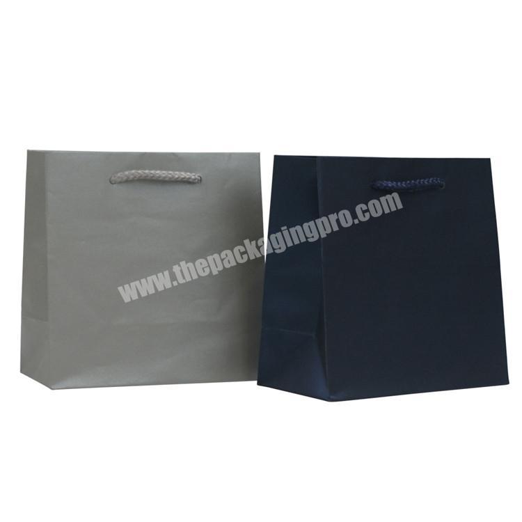 Wholesale price low cost custom print kraft paper bag with rope handle