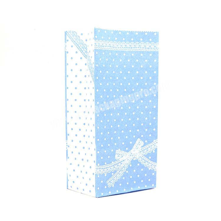 eco friendly custom printed white present shopping wrapping gift packing paperbag