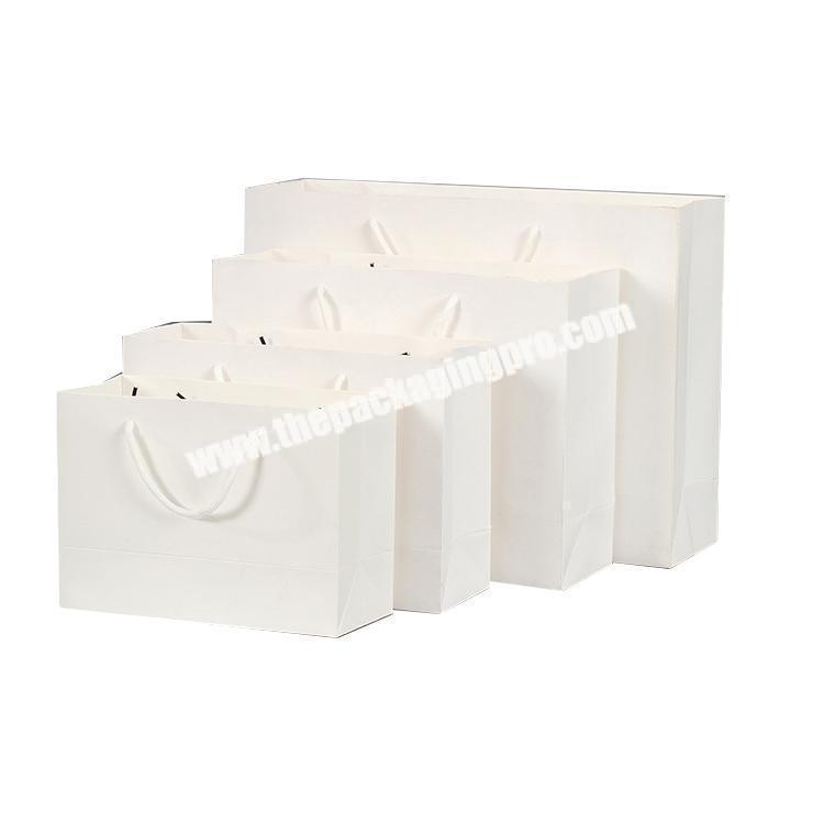 Wholesale high quality Custom Small Gift Christmas White Kraft Stand Up Paper Bag