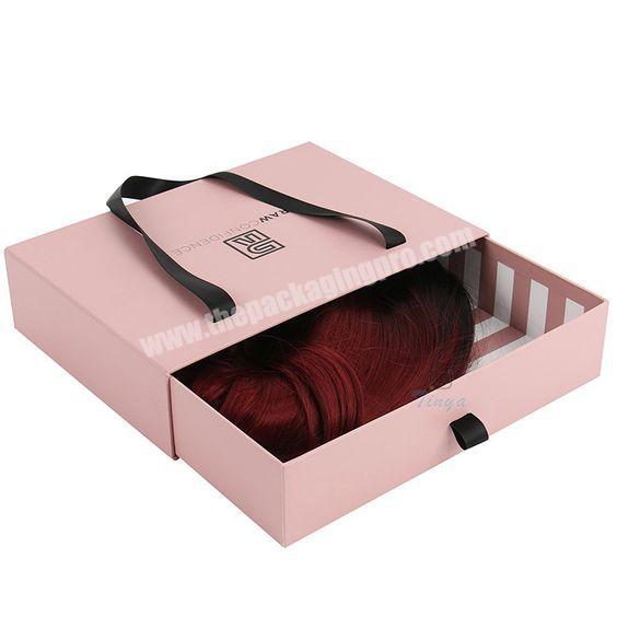 Luxury Box For Packaging Drawer Pull Out Box Folding Paper Box Lid And Base Box With Handle For Gifts/Cosmetic/Flower/Shoes