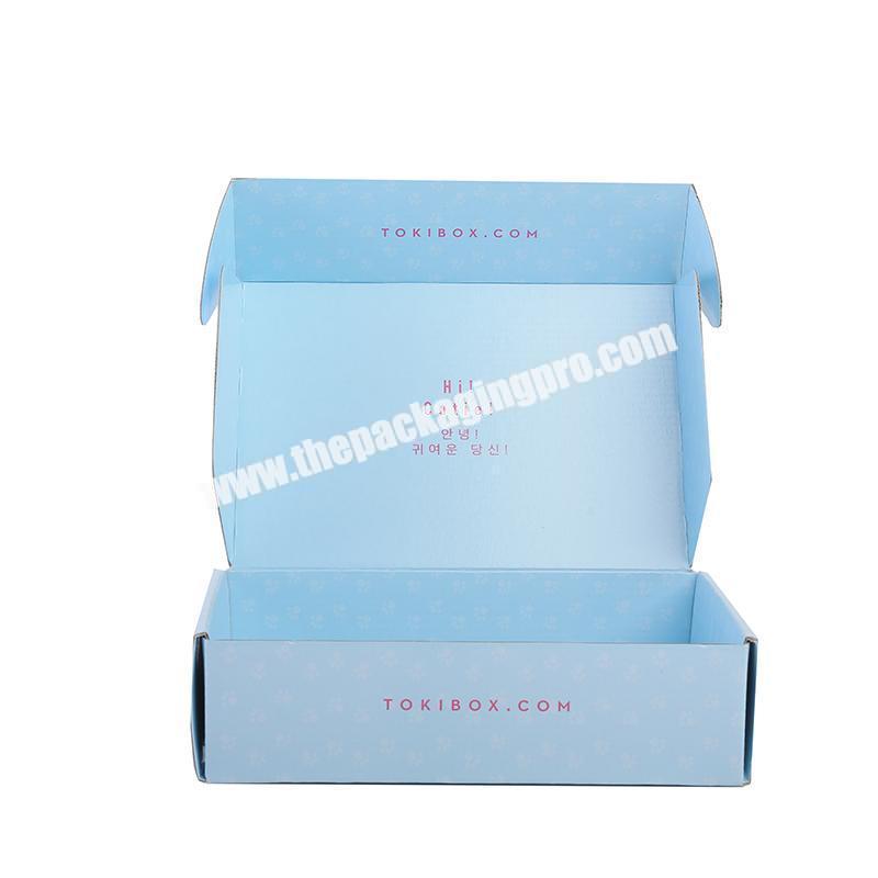 Factory price  foldadble clothing  box  shipping corrugated paper  packaging  for men's clothing