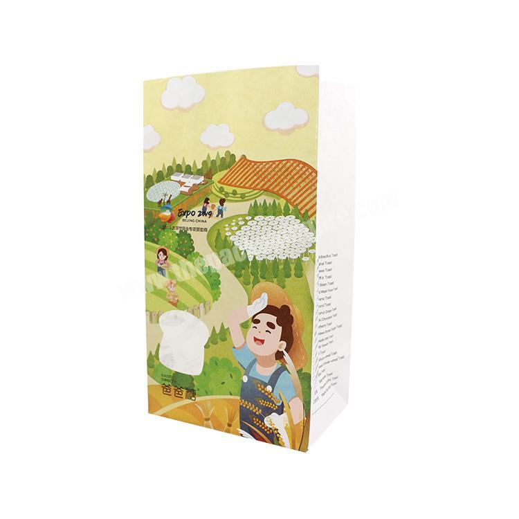 Custom Printing Eco Friendly A Small White Kraft Paper Bag Food