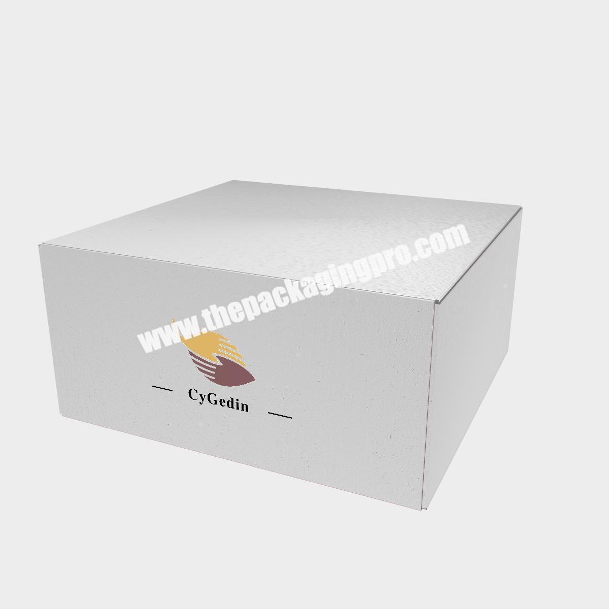 White Box Free Sample Mailing Box for Clothes Shoe Gift Packaging Boxes Kraft Crorrguated Paper Boite Customize Logo Printing