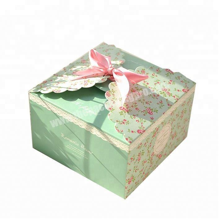 2018 Hotsale Valentine's Day Gift Box Floral Square Candy Box China Supplier