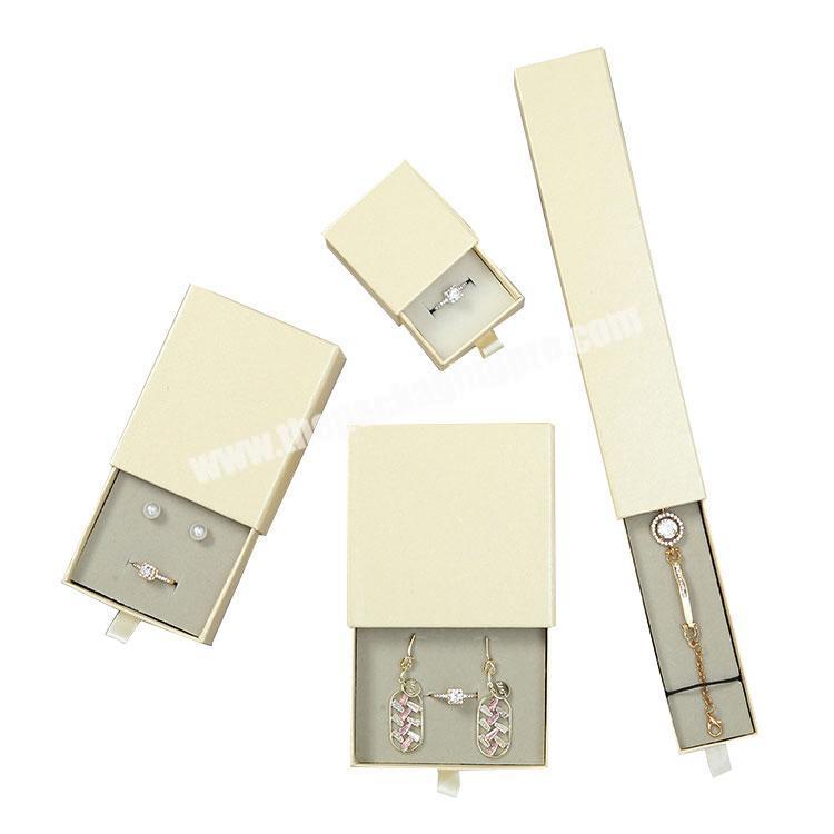 Kraft Wholesale Custom Logo Print Display Small Luxury Cardboard Wedding Ring Slide Drawer Paper Jewelry Packaging Gift Box