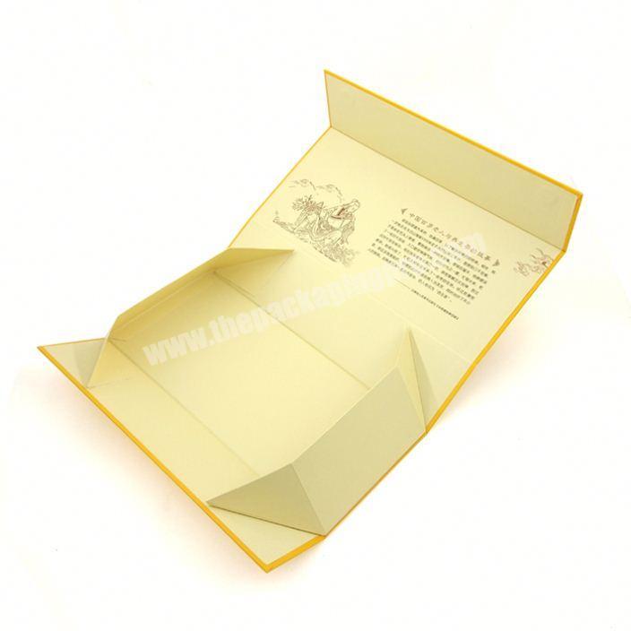 Paper cardboard luxury rigid custom paper box gift with ribbon