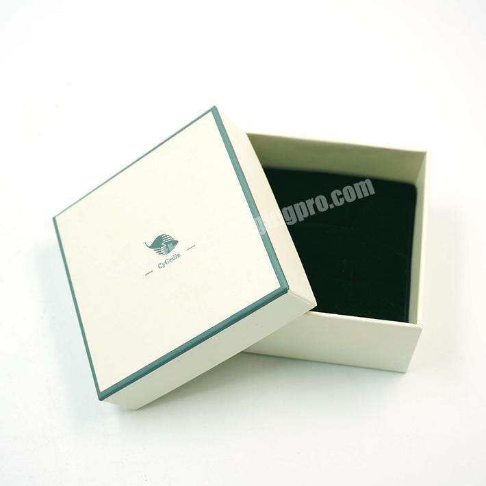 Luxury top and bottom cardboard gift box custom kraft Rings Earrings heaven lid and base earth cover packaging paper box