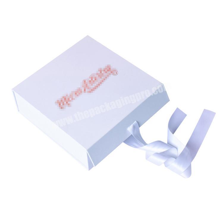 Professional customized logo folding box creative gift box factory direct selling bowknot foldable clamshell box wholesale