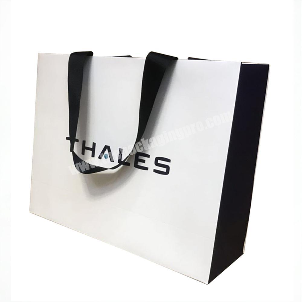 Factory wholesale recycled boutique packaging custom printed luxury paperbags for grocery shopping