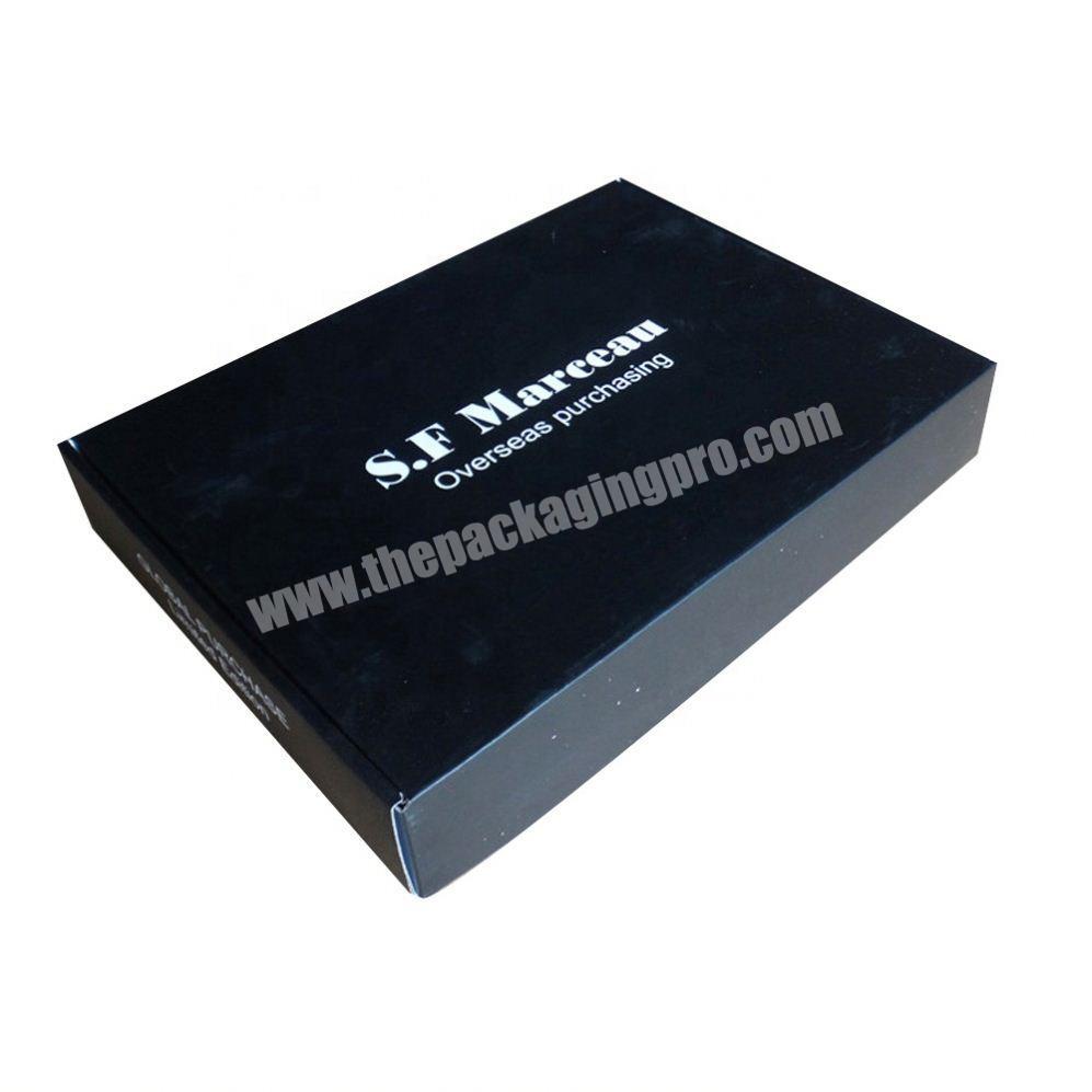 Wax coated packaging producer black shipping carton  box