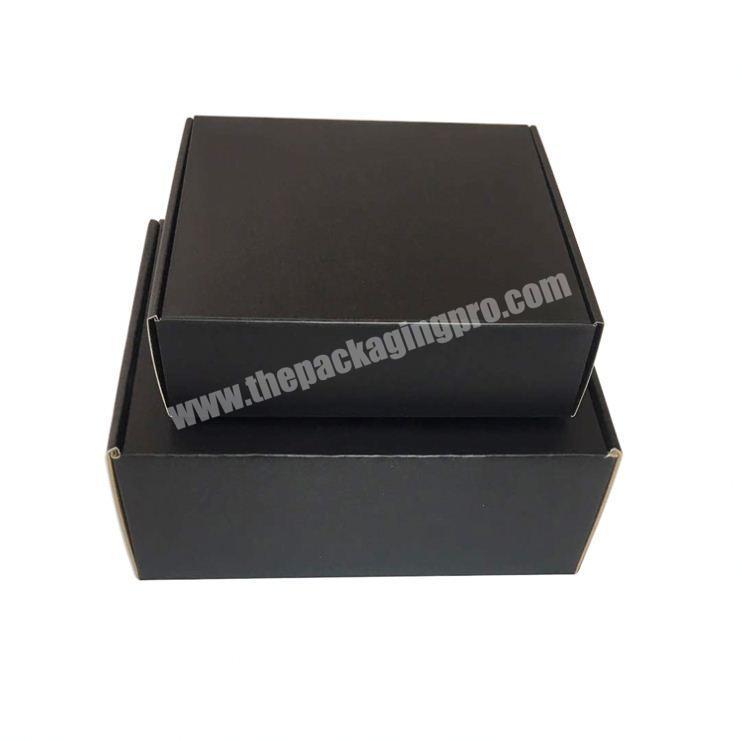 custom black shipping mailer box printing