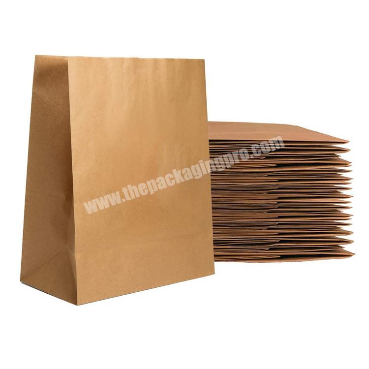 Wholesale Chinese Custom Printed Brown Kraft Paper Bag For Snack/Toast with high quality