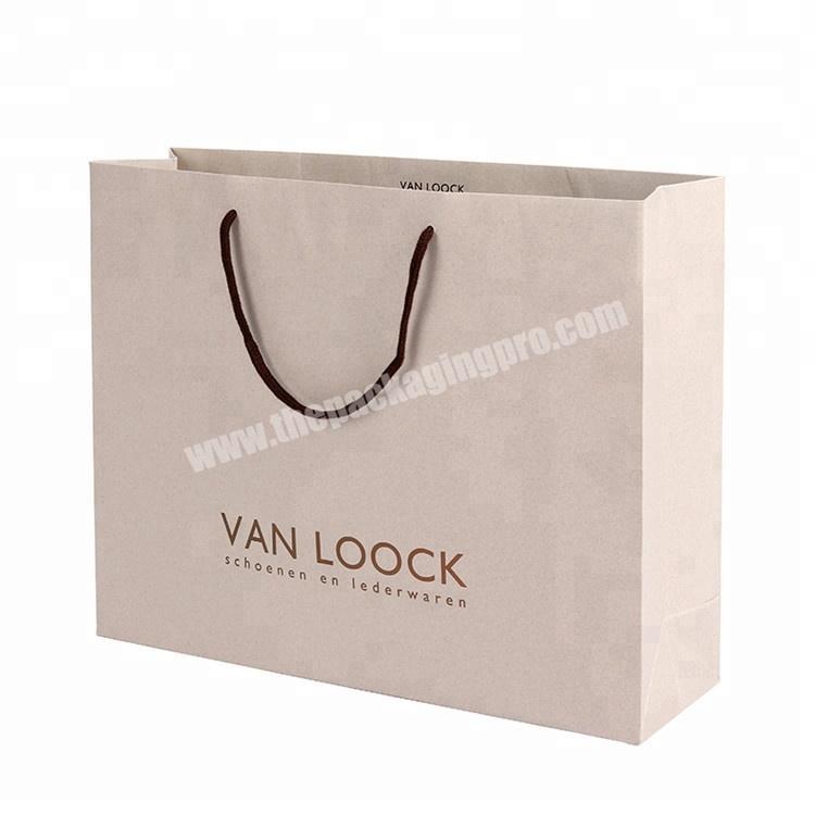 Custom Printed Luxury Shopping Cosmetic Light Pink Paper Gift Bag