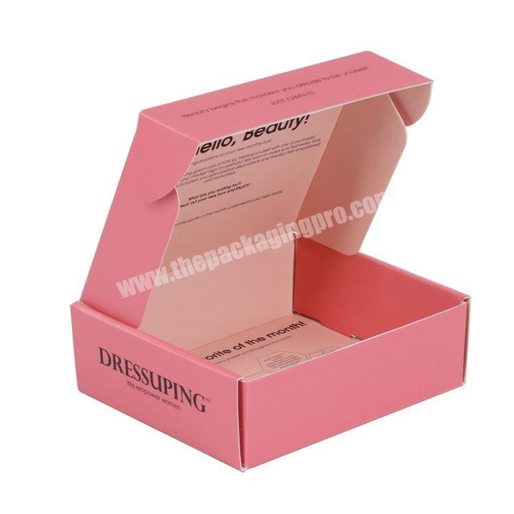 Custom square luxury cardboard gift box matt corrugated clothing boxes for Dress Cloth T-shirt Suit Mailer Gift Boxes