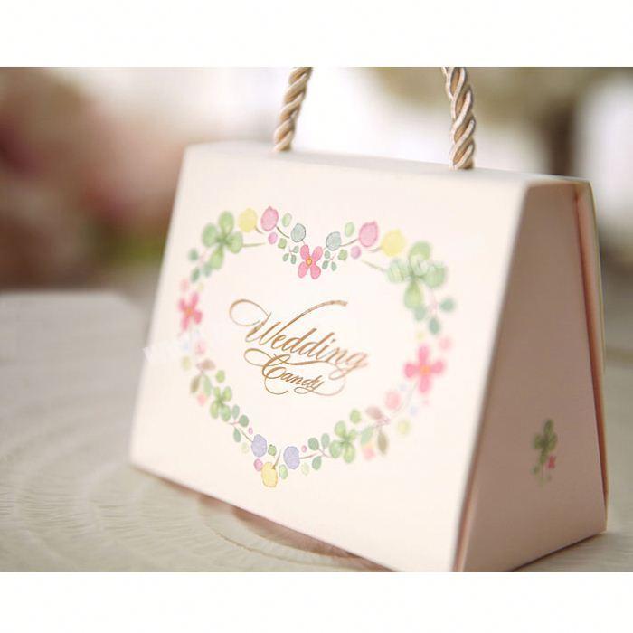 Custom Fancy Foldable Gift Box Candy box Luxury Wedding Favor