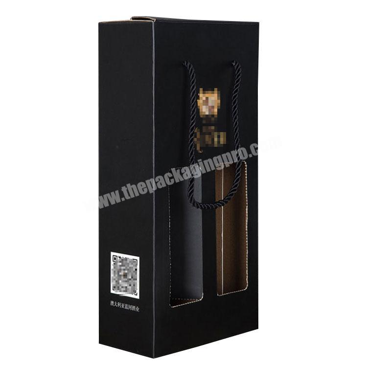 Custom Cardboard Gift Wine Paper Corrugated Box with high quality Fine logo can be customized